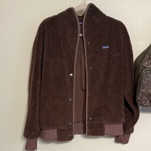 Patagonia Chocolate Brown Furry Jacket